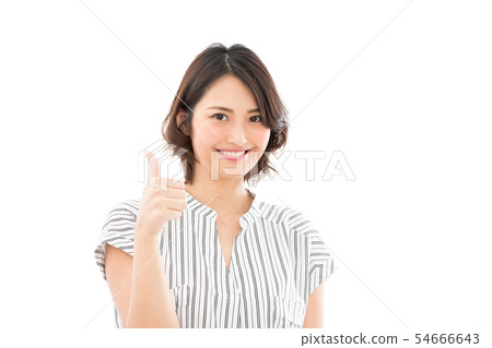 Young Woman Casual Business Woman Good 54666643