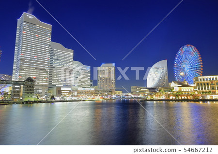 Minatomirai night view Minatomirai night view 54667212