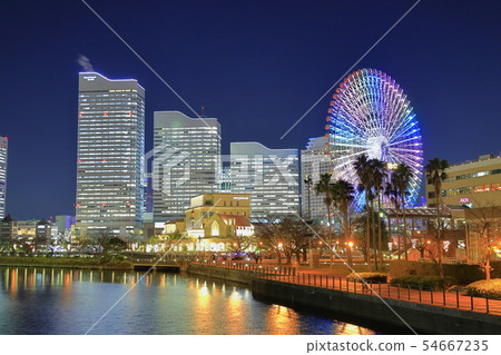 Minatomirai night view Minatomirai night view 54667235