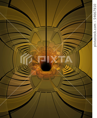 Metallic Tunnel Abstract Fractal Design Metallic Tunnel Abstract Fractal Design 54667910