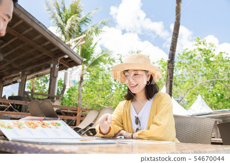 Overseas travel Restaurant People Lunch Meal Overseas travel Restaurant People Lunch Meal 54670044