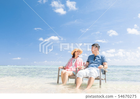 Overseas travel image Beach Sea People 54670275