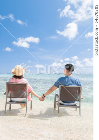 海外旅行形像海灘海人 54670285