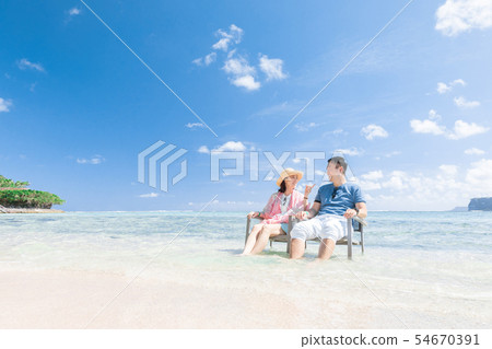 Overseas travel image Beach Sea People 54670391