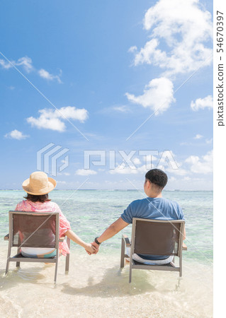 海外旅行形像海灘海人 54670397