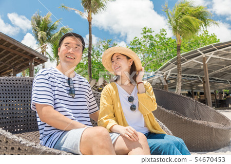 海外旅行形像海灘海人 54670453
