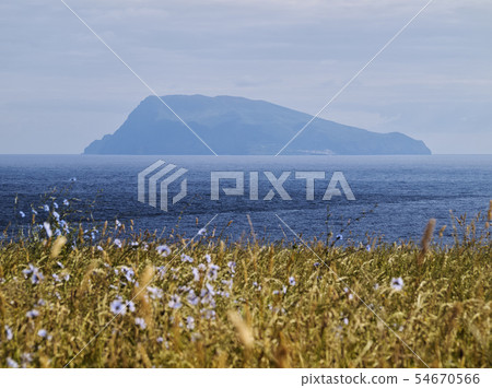 Landscape with Corvo Island on the horizon Landscape with Corvo Island on the horizon 54670566