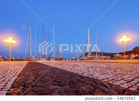 Yacht Harbour in Horta on Faial Island Yacht Harbour in Horta on Faial Island 54670581