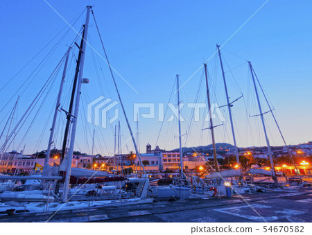 Yacht Harbour in Horta on Faial Island Yacht Harbour in Horta on Faial Island 54670582