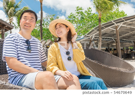 海外旅行形像海灘海人 54670649