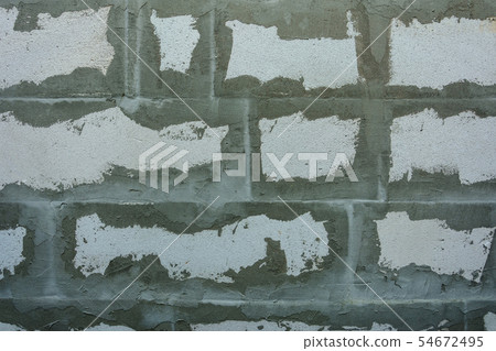 Gray wall of foam blocks on glutinous solution Gray wall of foam blocks on glutinous solution 54672495