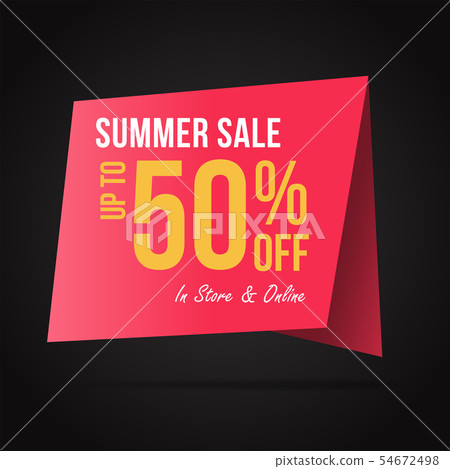 Summer sale banner template for your campaign 54672498