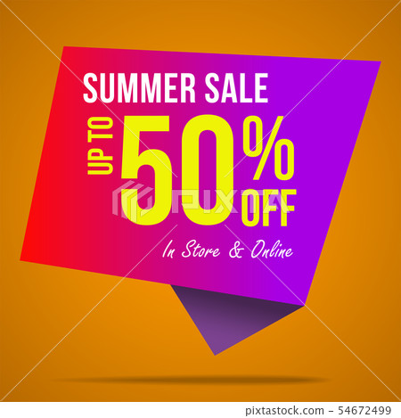 Summer sale banner template for your campaign 54672499