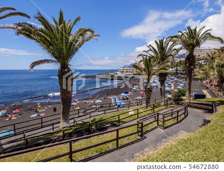 Beach in Puerto de Santiago on Tenerife Island Beach in Puerto de Santiago on Tenerife Island 54672880