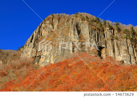 Autumn leaves Miyagi Prefecture Sendai City Akiho Fuchiguchi Valley Shoji Rock 54673629