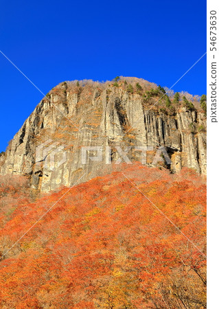 Autumn leaves Miyagi Prefecture Sendai City Akiho Fuchiguchi Valley Shoji Rock 54673630