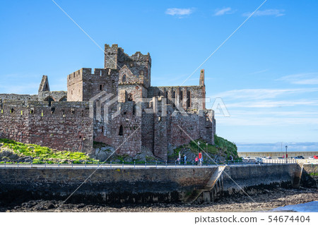 Peel Castle is on St Patrick's Isle, a small island connected to Peel Hill by a causeway Peel Castle is on St Patrick's Isle, a small island connected to Peel Hill by a causeway 54674404