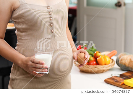 Young woman asian choose eating healthy food,eggs Young woman asian choose eating healthy food,eggs 54674857