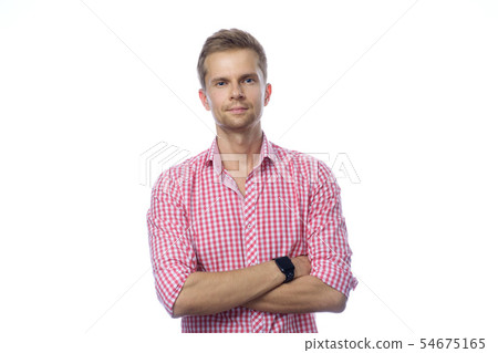 Closeup portrait of handsome man Closeup portrait of handsome man 54675165