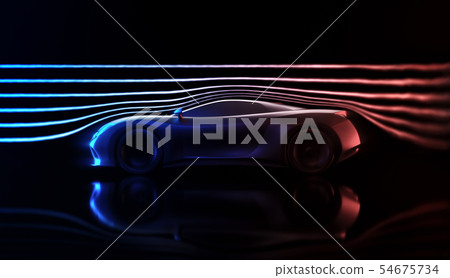 Aerodynamic Wind Tunnel Sports Car Concept 54675734