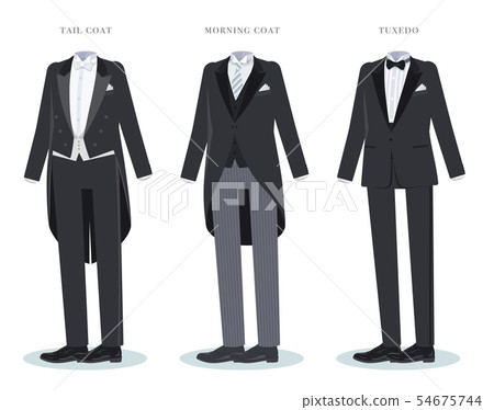 Tuxedo coat with outlet tails