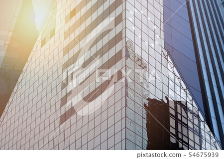 Modern office building with sign Euro Modern office building with sign Euro 54675939