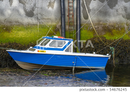 Ebb tide in Castletown Harbour, Isle of Man Ebb tide in Castletown Harbour, Isle of Man 54676245