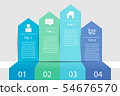 Timeline infographic four step business 54676570