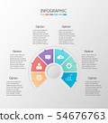 Infographic data step of business, vector eps10 54676763
