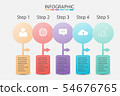Pastel Color of Step Business infographic data 54676765