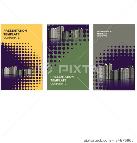 Design presentations night city in abstract style Design presentations night city in abstract style 54676903