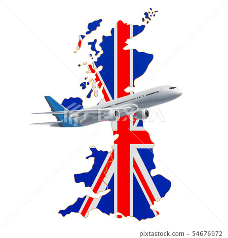Flights to the Great Britain, travel concept Flights to the Great Britain, travel concept 54676972