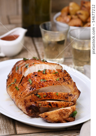 Baked turkey breast Baked turkey breast 54677212