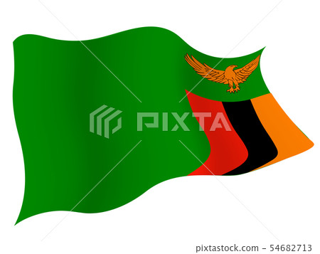 Zambia country flag icon 54682713