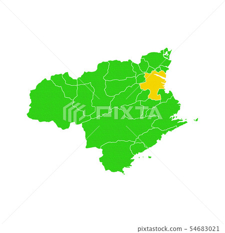 Tokushima Prefecture and Tokushima City Map 54683021