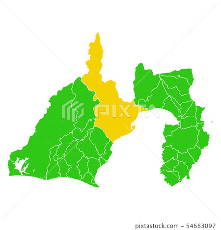 靜岡縣和靜岡市地圖 54683097