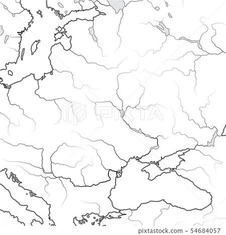 Map of The SLAVIC & BALTIC Lands: Ukraine, Poland. 54684057