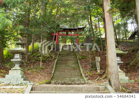 Torii in Narai hotel Hachimangu Shrine Torii in Narai hotel Hachimangu Shrine 54684341