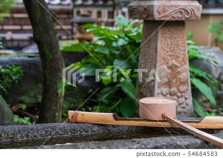 Japanese culture Fresh green ground temple image Japanese culture Fresh green ground temple image 54684583