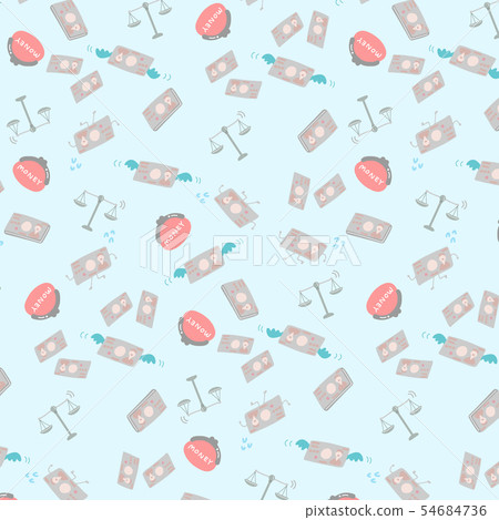 Money movement various seamless patterns 54684736