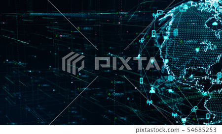 Technology Network Data Connection, Digital - Stock Illustration ...