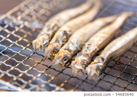 兒童Shishamo（Caperin），燒烤，燒烤，炭火烤，烤，烤木炭，Bincho木炭，七環，露營，食品，木炭 54685640