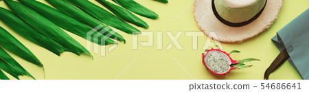 Set beach things accessories hot season Straw hat 54686641