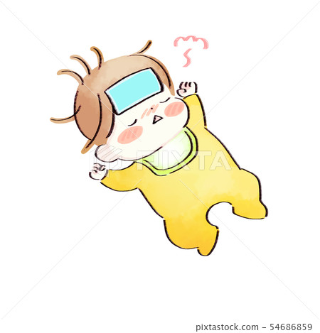 寶寶誰是熱，水彩風格 54686859