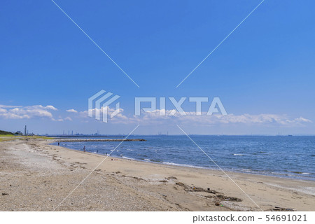 Makuhari Beach Park Makuhari beach and sea 54691021
