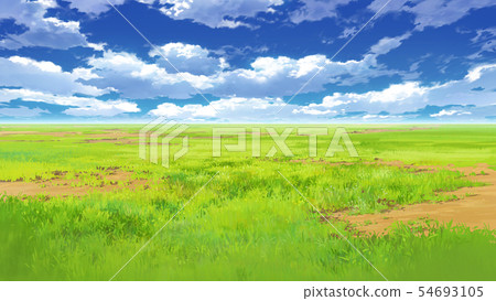Blue sky and clouds and meadow 05_08 Blue sky and clouds and meadow 05_08 54693105