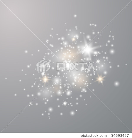 White sparks glitter special light effect. White sparks glitter special light effect. 54693437