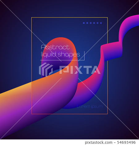 Abstract gradient shapes, modern graphic design Abstract gradient shapes, modern graphic design 54693496