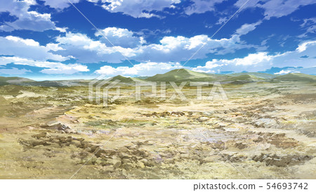 Blue sky, clouds and wilderness 05_15 54693742