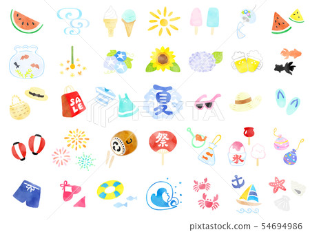 Summer icon 54694986